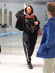 Rihanna At JFK